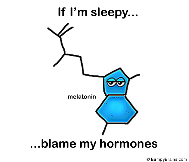 If I'm sleepy, blame my hormones